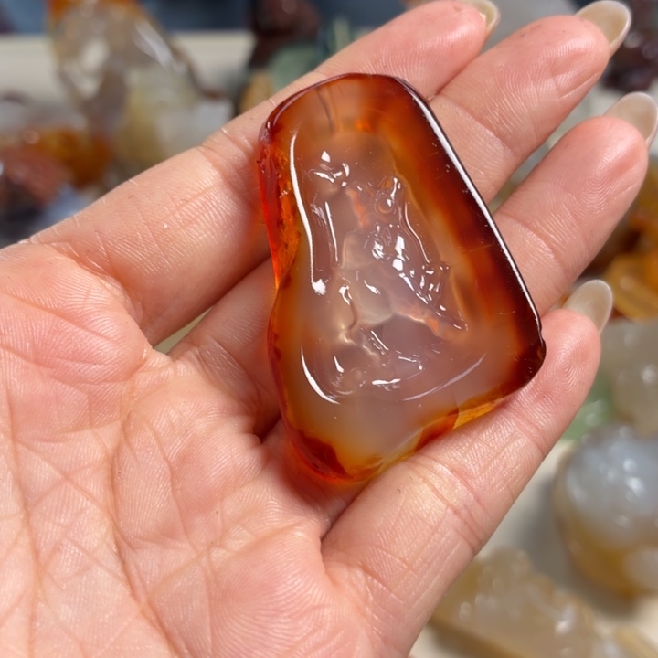 玛瑙/玉髓未镶嵌吊坠(不含链)