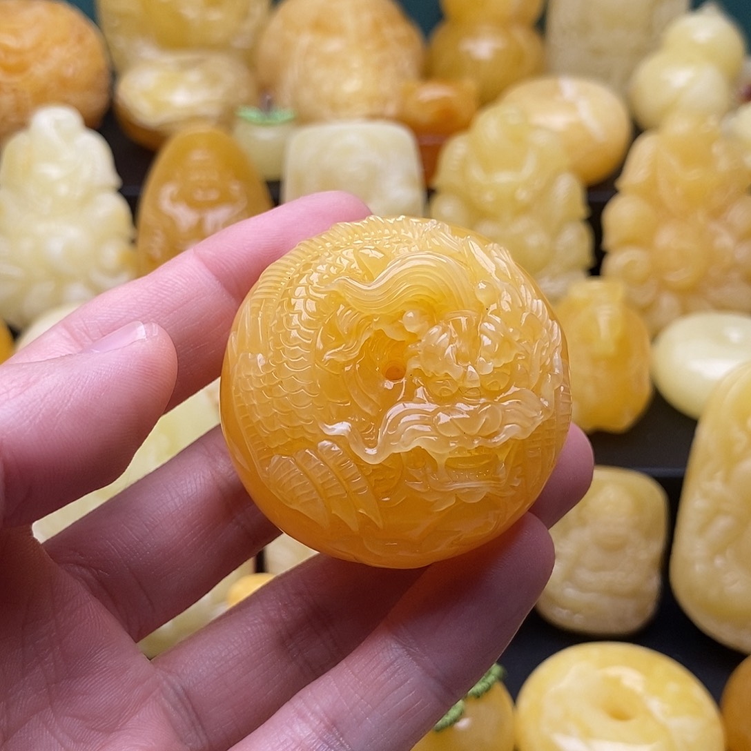 琥珀颈饰未镶嵌琥珀蜜蜡吊坠