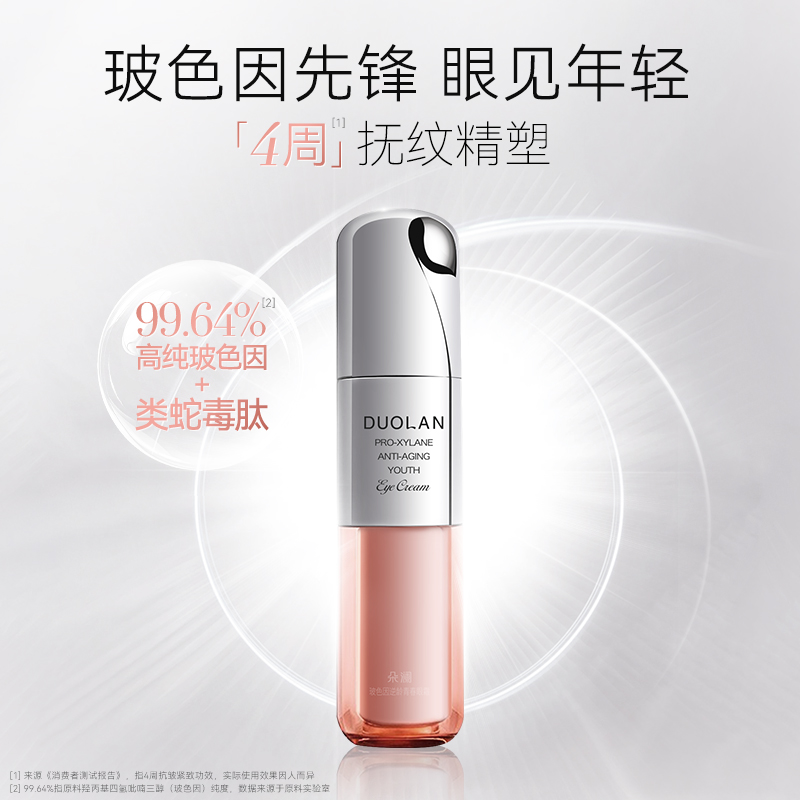 【多维改善眼周干·纹·红·垮】朵澜高浓度玻色因逆龄眼霜提拉紧致