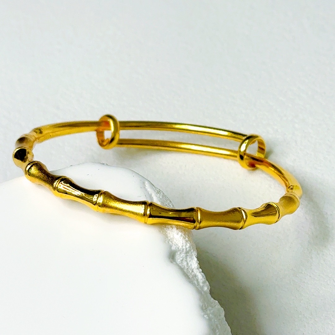  高定竹节推拉手镯-C007