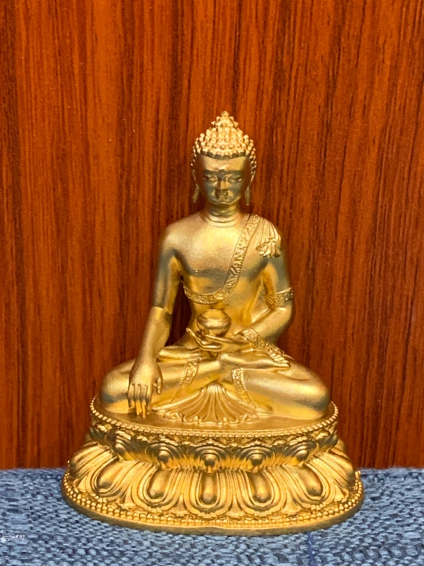 6公分金色黄铜释迦摩尼
