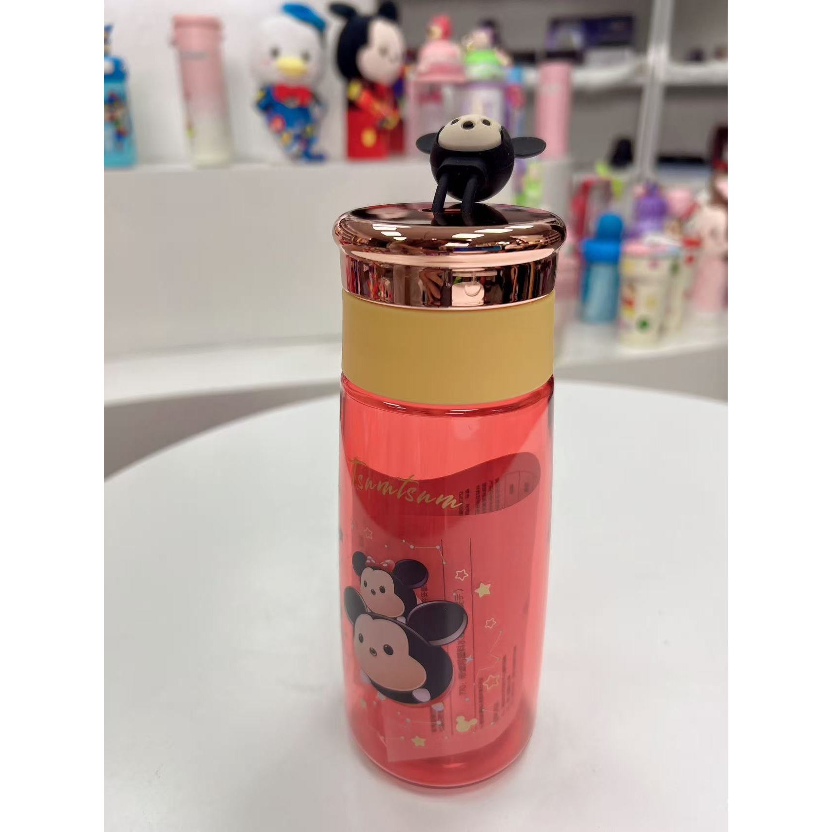 迪士尼高颜值便携公仔吸管水壶随手杯