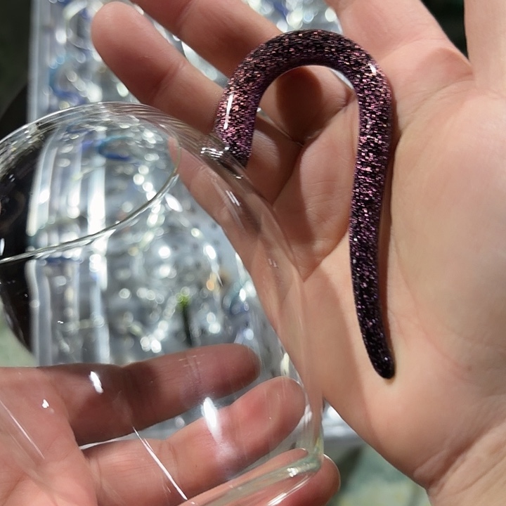 手工艺品玻璃玻璃茶器依然紫金把