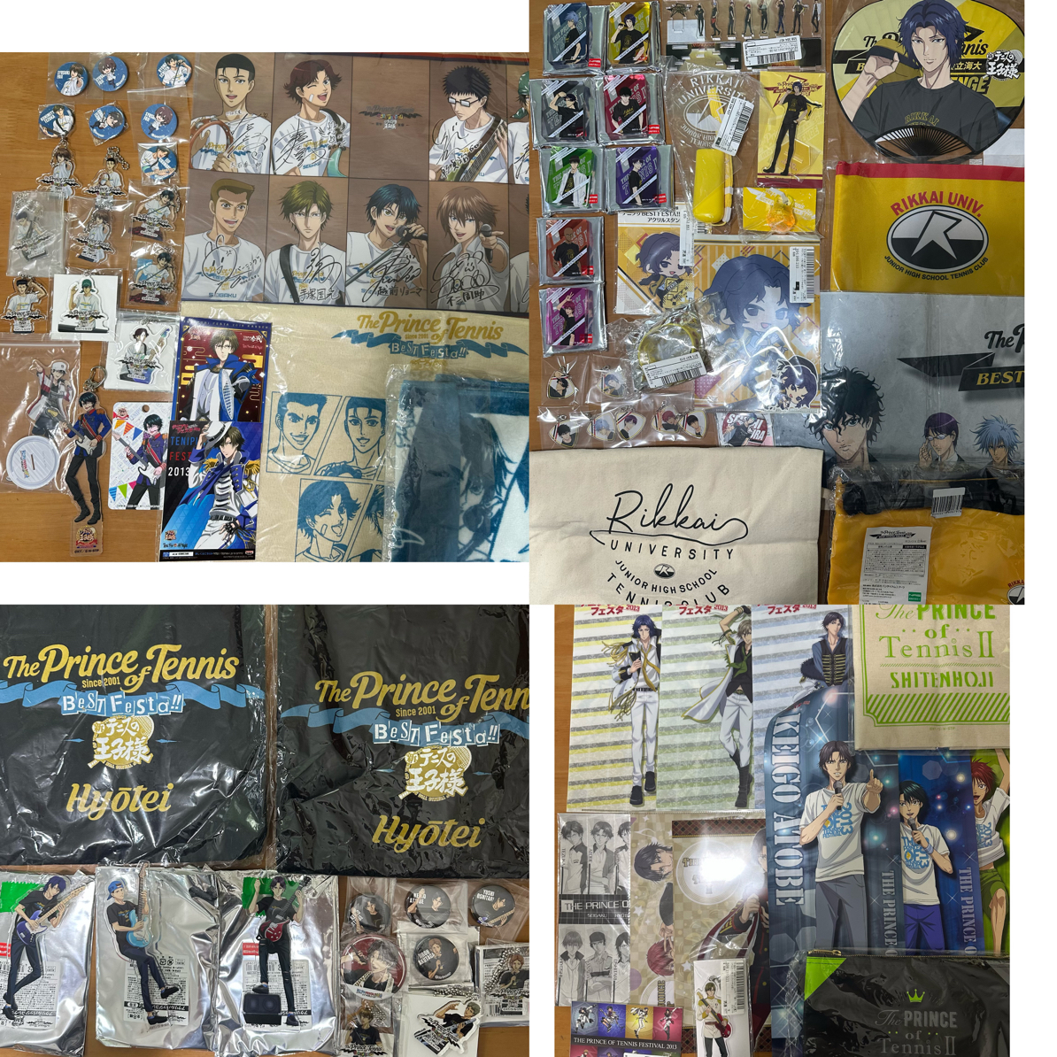 【中古】网球王子bestfesta演唱会青学立海冰帝校池卡牌徽章盲盒