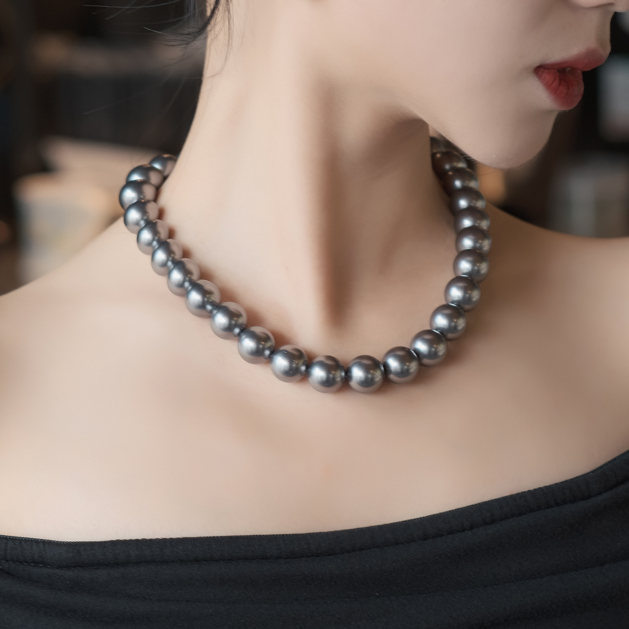 铜合金合成锆石项链 NN9RSS-33699 项链欧美轻奢气质时尚小众