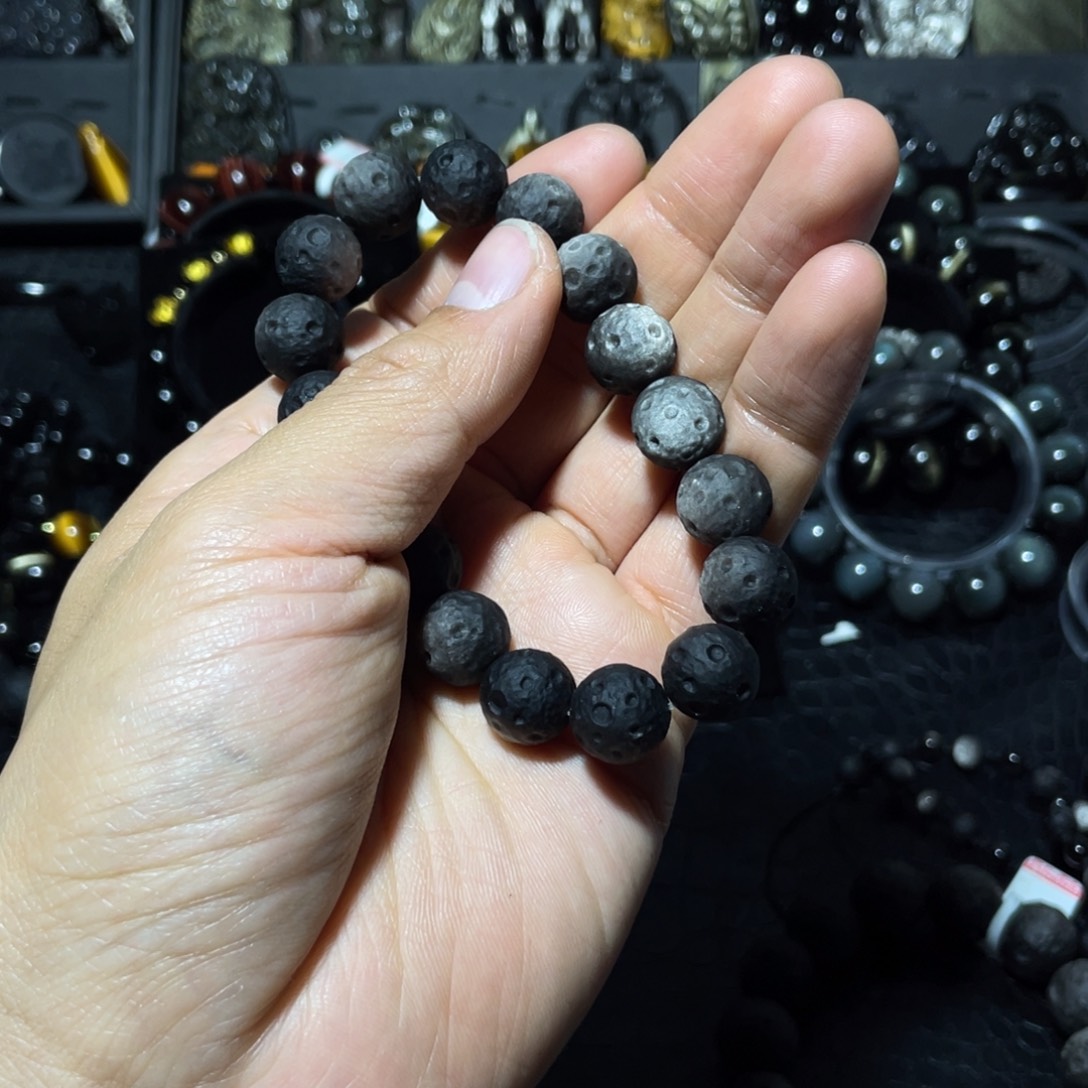 黑曜岩手链未镶嵌困*