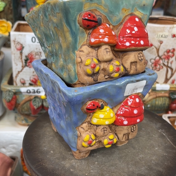 紫砂花盆粗陶材质多肉花盆