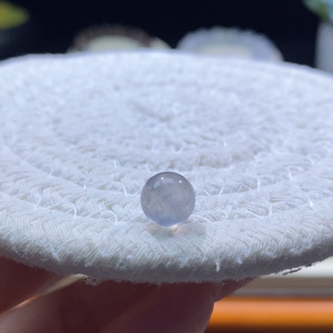 秋***叶颈饰未镶嵌翡翠黑冰卡8.3mm