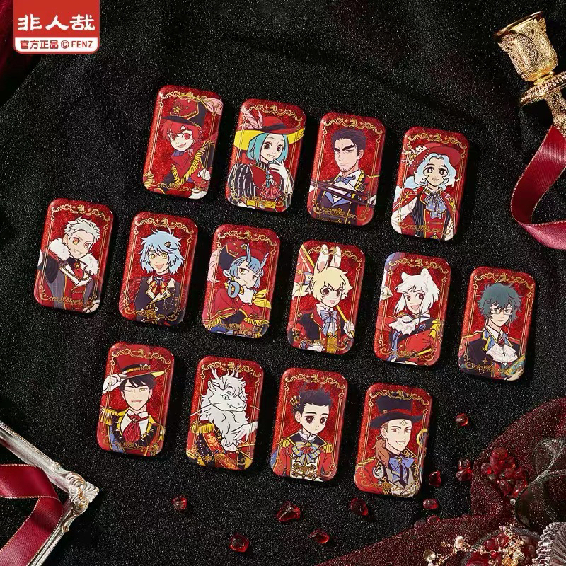 非人哉盛装舞步系列徽章亚克力挂件透卡镭射票伪拍立得色纸盲盒