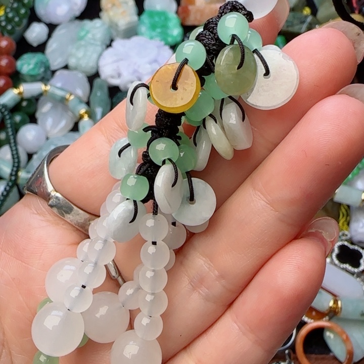 翡翠颈饰未镶嵌天然A货48