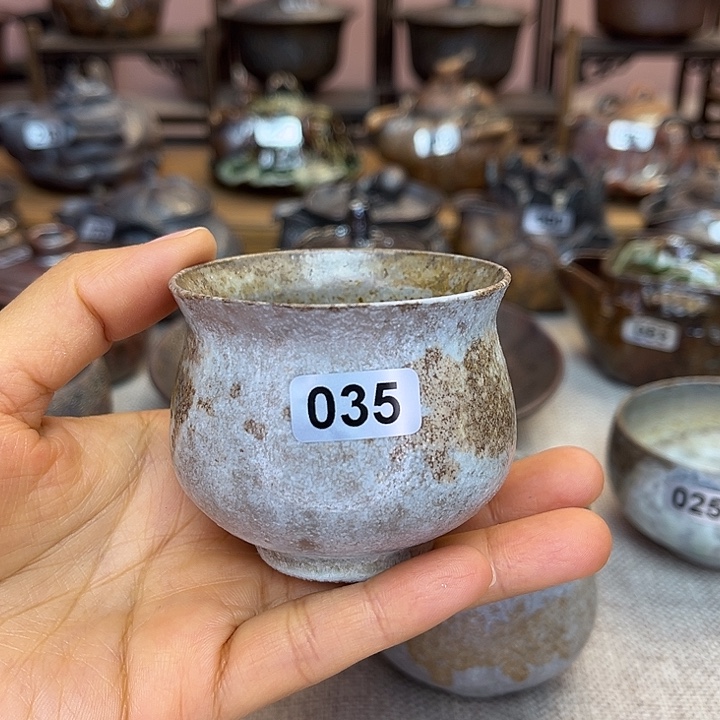 裸柴烧陶瓷手工茶器