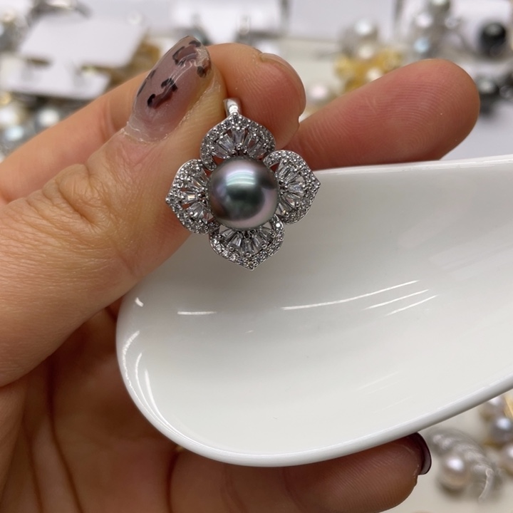 海水珍珠吊坠(不含链)银S925镶嵌