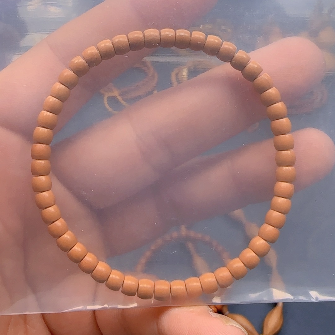 橄榄核手串核尖直切，老挝全品