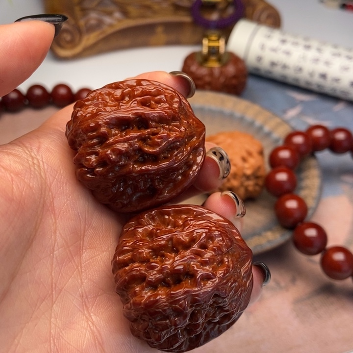 奋***斗文玩核桃吊坠平谷凹底平谷凹底