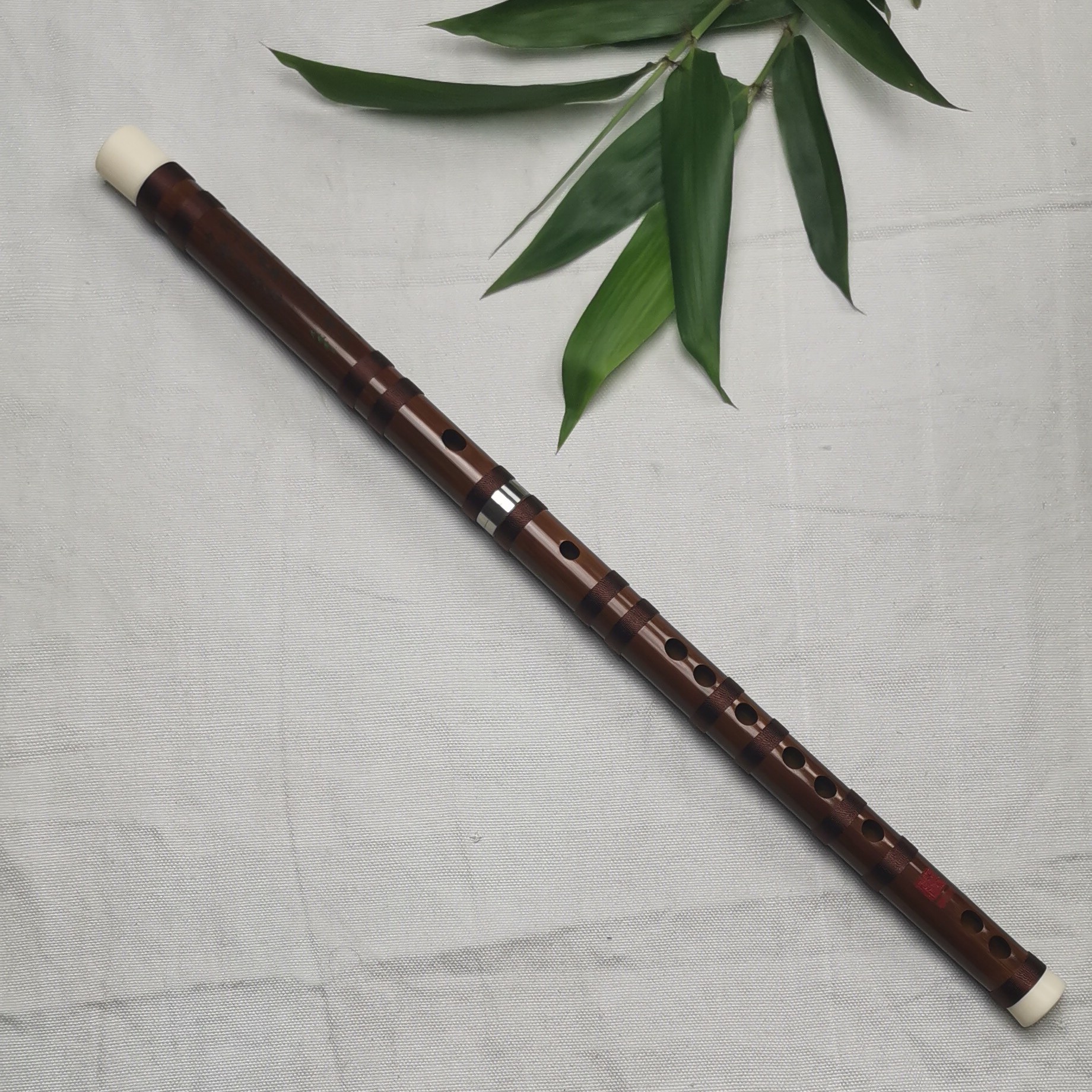 精制大漆工艺苦竹笛子音准音色好声音厚重笛头刻诗老料接铜便携