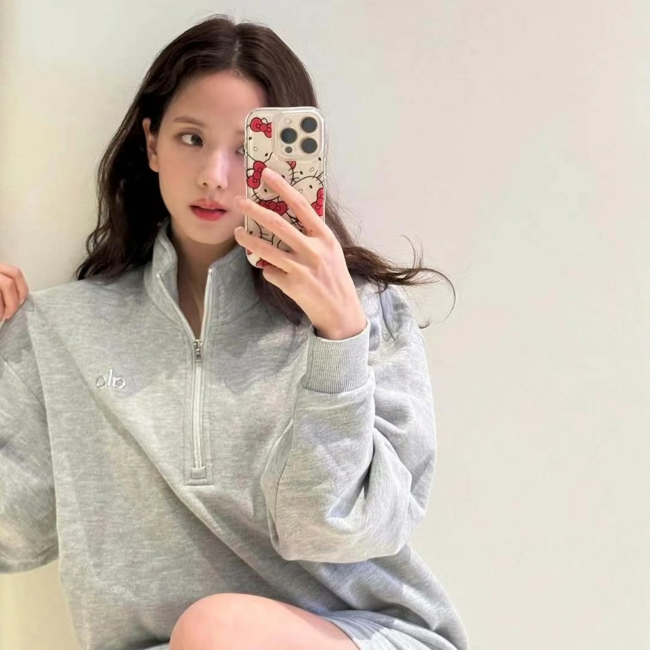 AIO家小标LOGO设计百搭休闲立领拉链卫衣