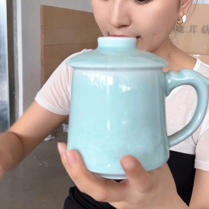 龙泉云间青瓷小米茶器