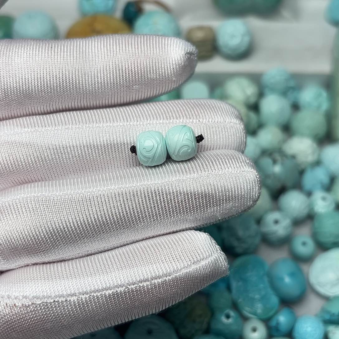 绿松石珠宝半成品未镶嵌