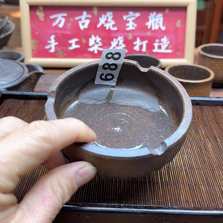 纯手工制作粗陶茶具