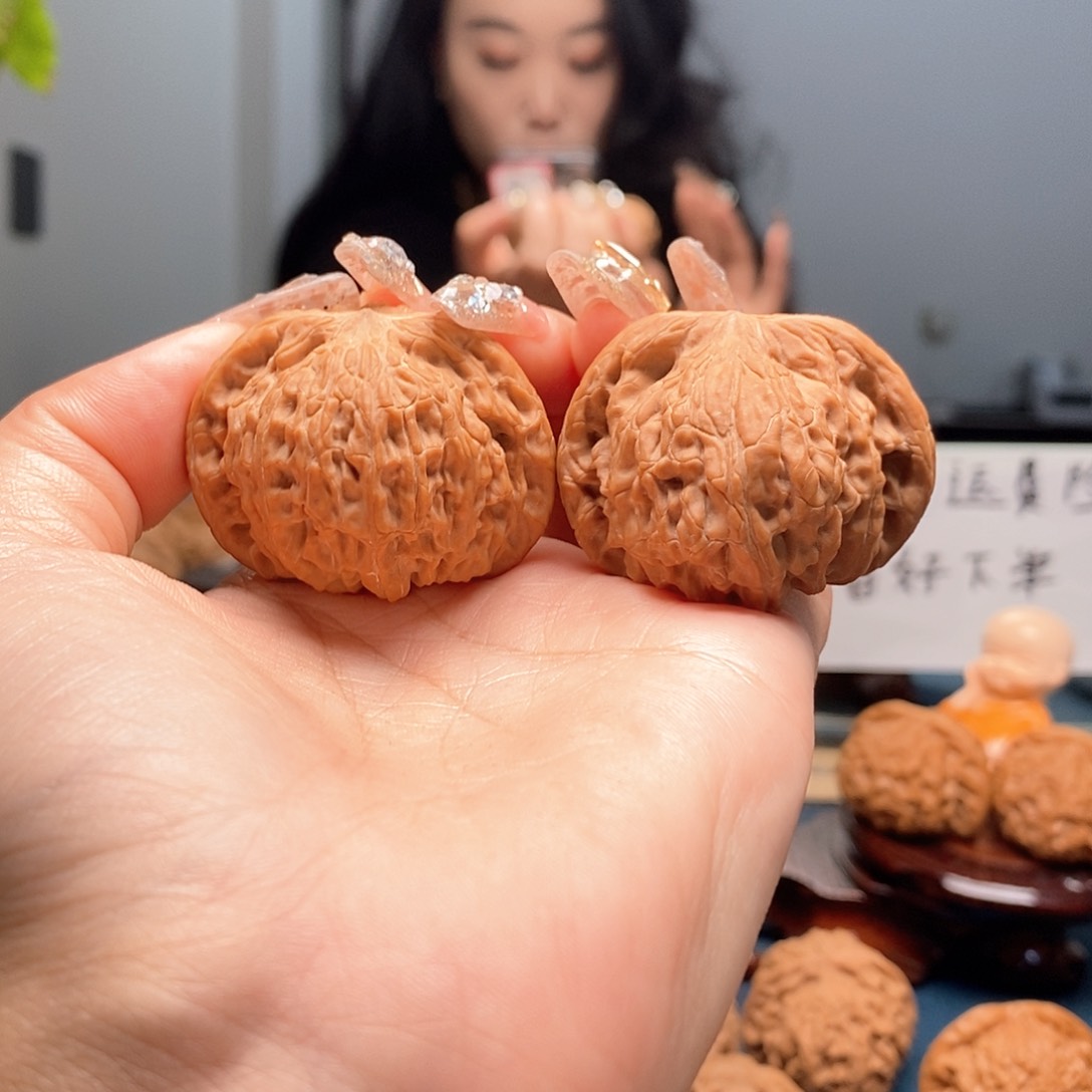 文玩核桃把件磨盘43