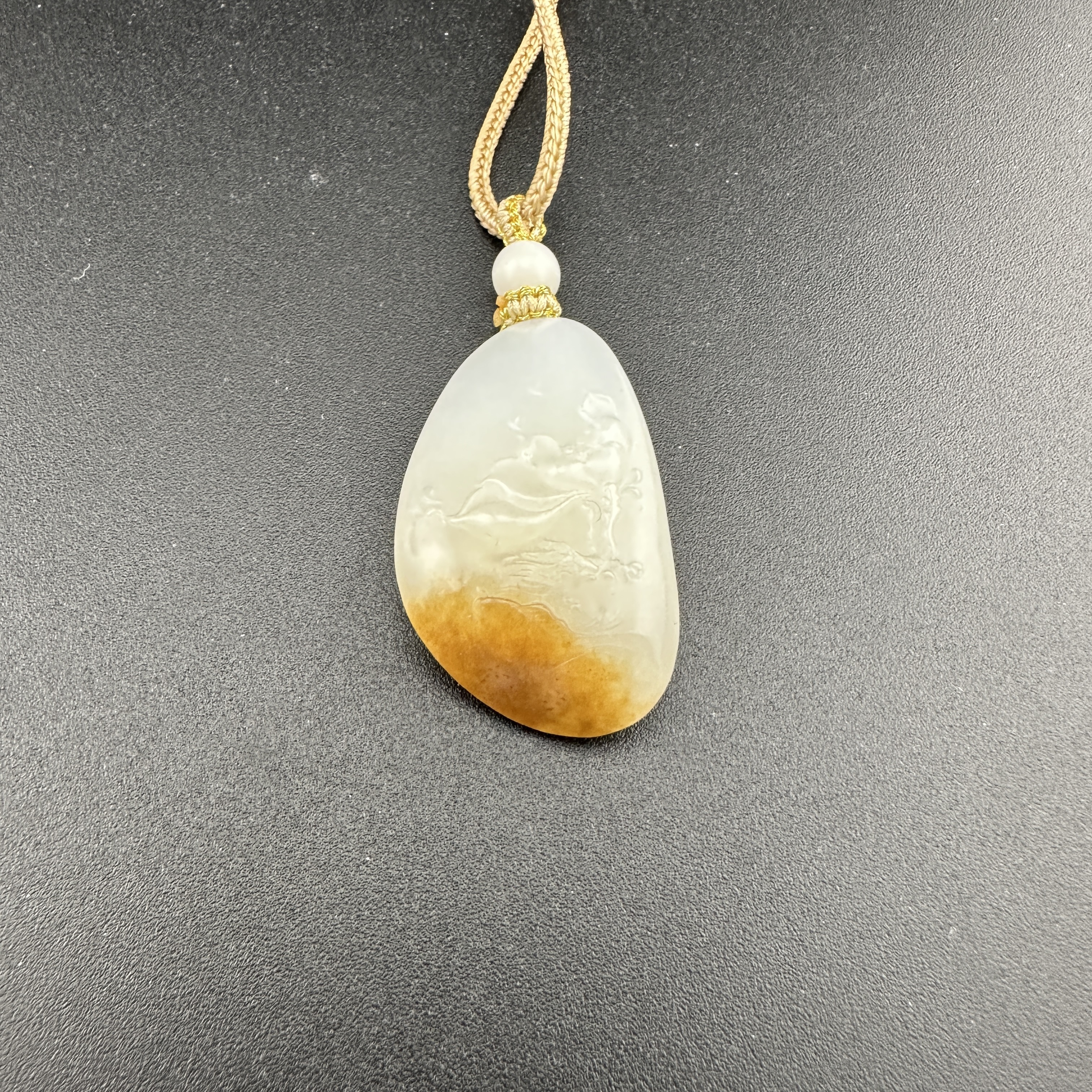 ZGY1205FYBJ标041和田糖白料雕刻牌吊坠多样性发货