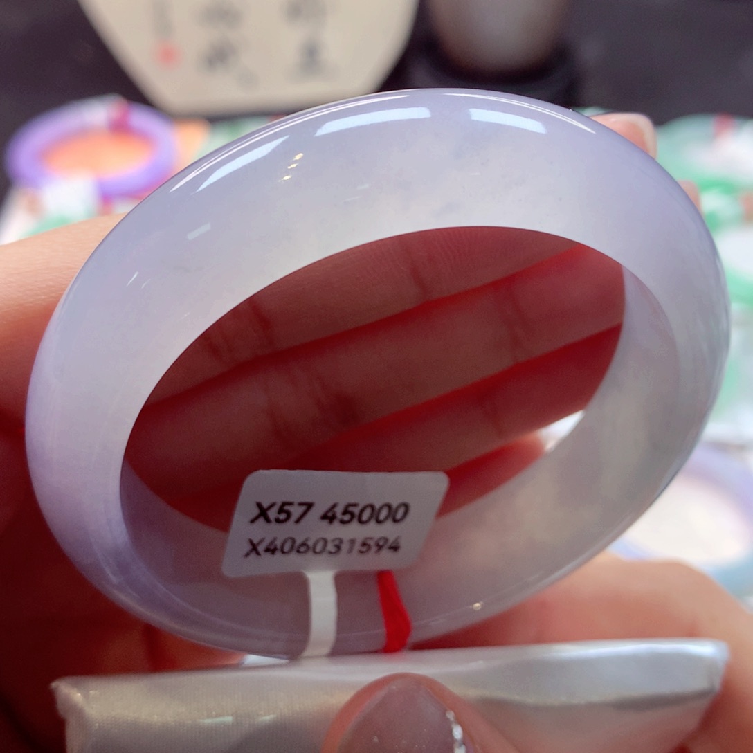 翡翠手镯未镶嵌9宽版正圈77