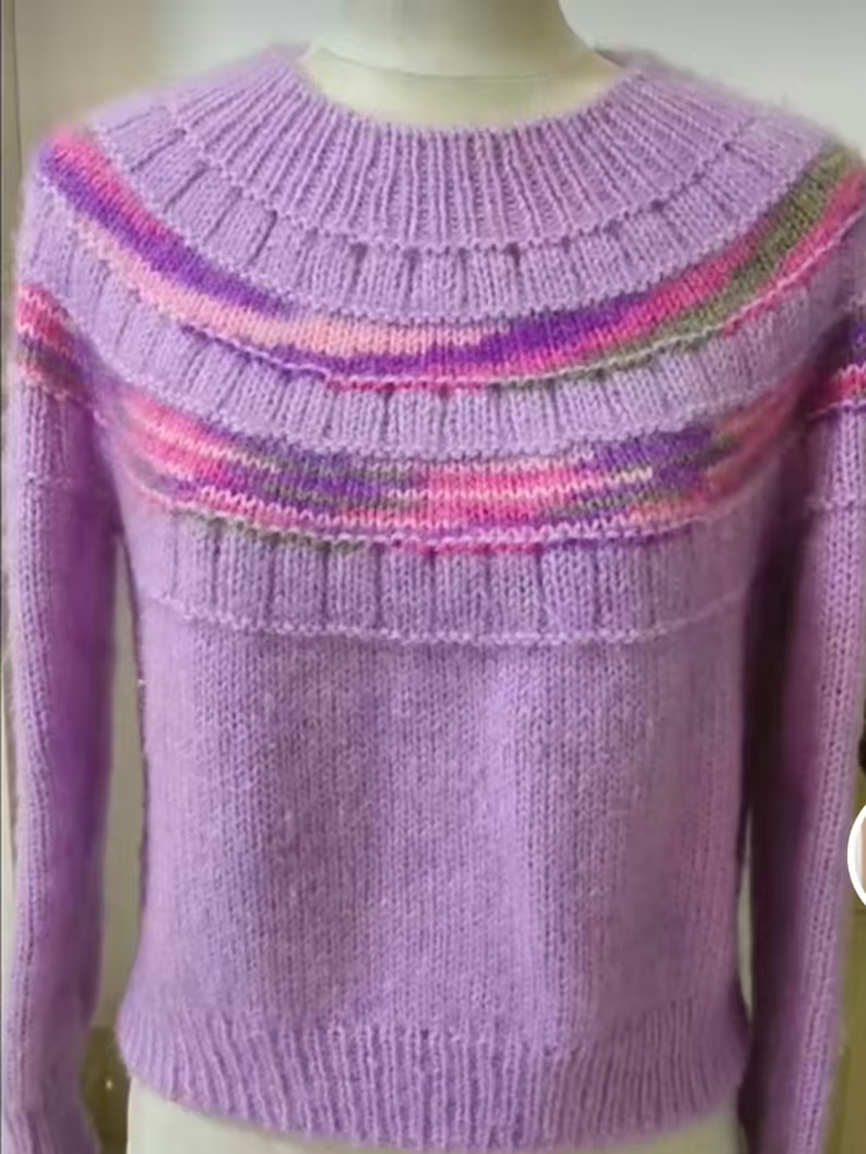 彩虹圆肩款手染超柔星空靓丝绒线，宝宝线四团以上送工具教程