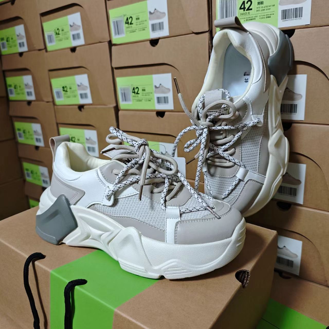 0002-马家专柜正品-女款老爹鞋百搭潮流