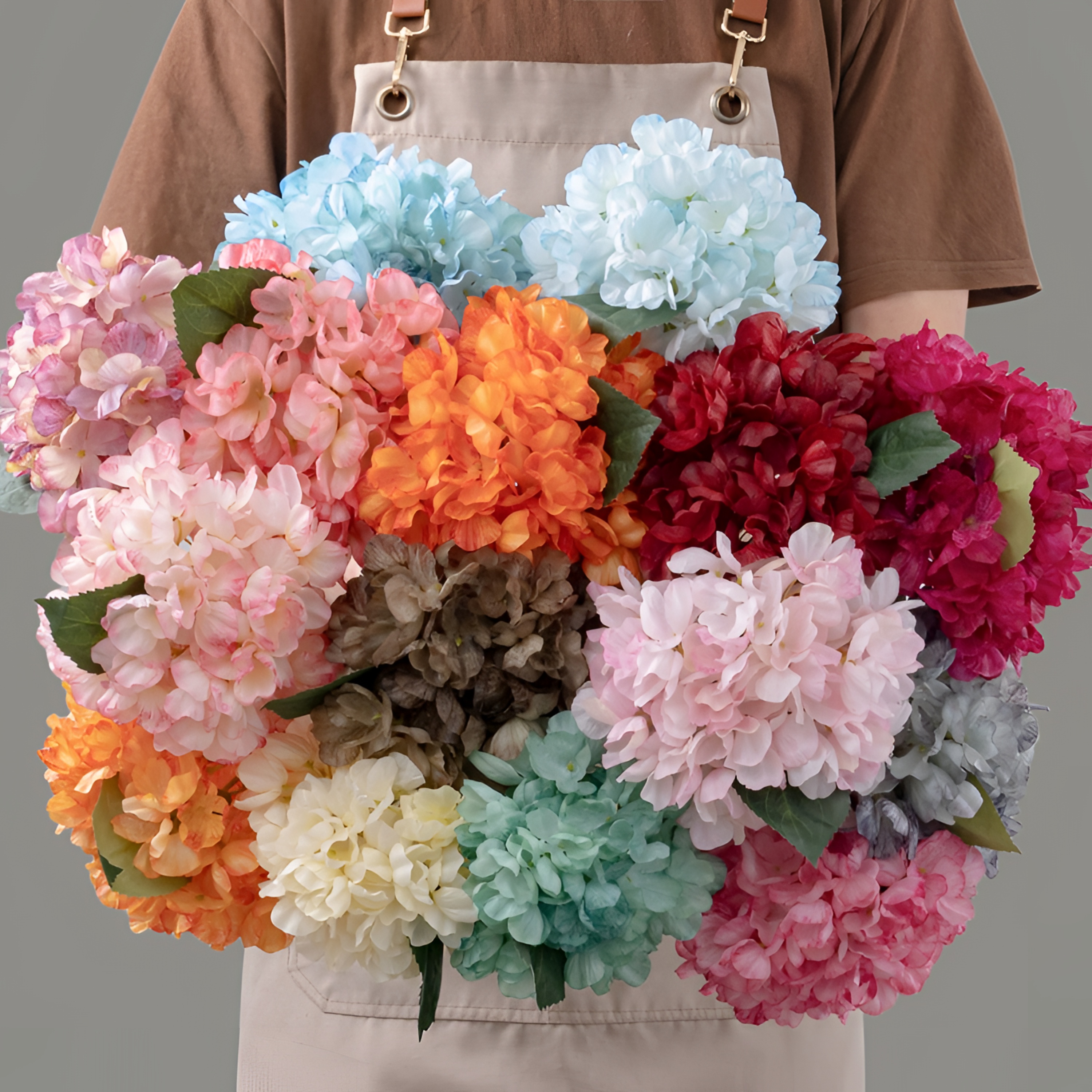 仿真花厂家假花绿植物批发花束装饰客厅布置款雾野萤火绣球工艺品