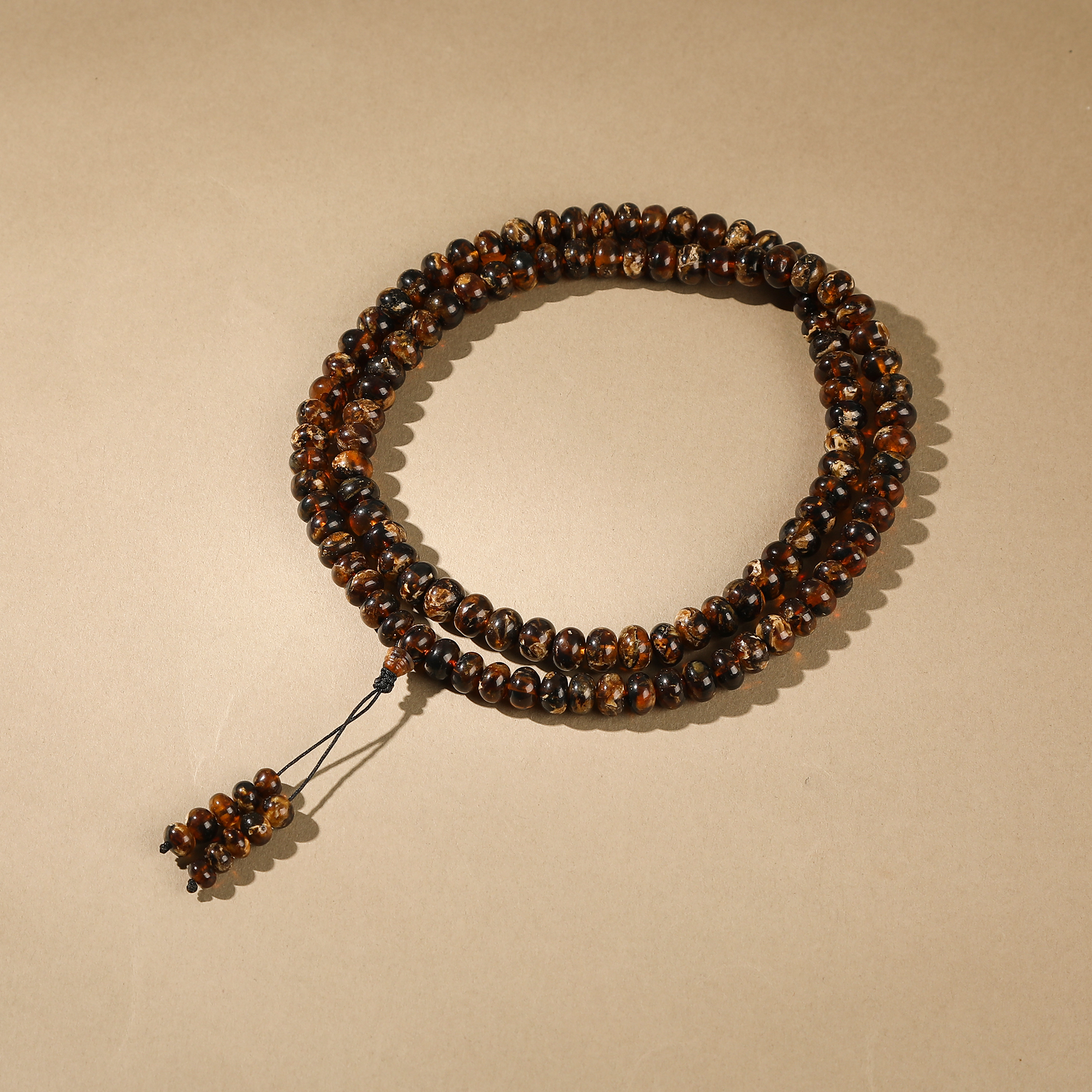 一了个卜【望花秘语】黑花多圈手串