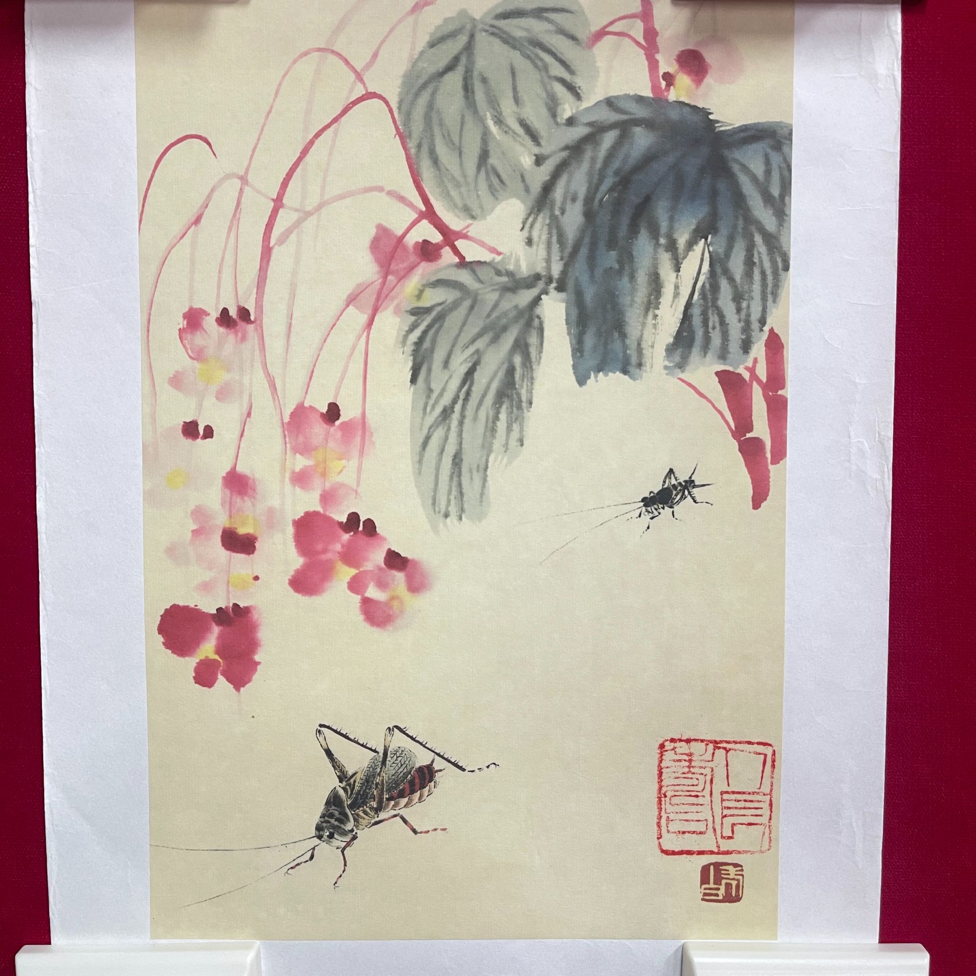 （虫草版画）这般栩栩如生的画面，足见其对生活观察之细致