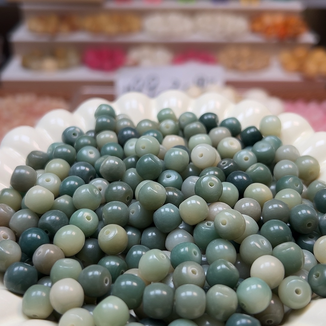 手串菩提根/象牙果微瑕卡9牛油果酒桶200颗