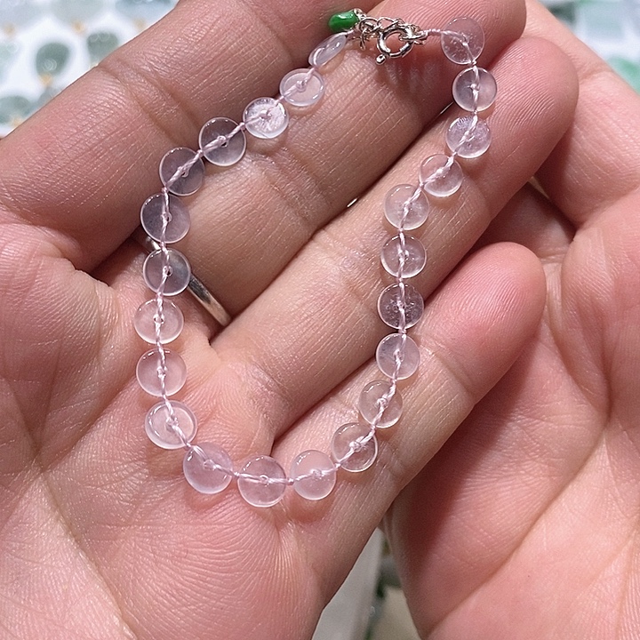 可***米翡翠未镶嵌手链3号