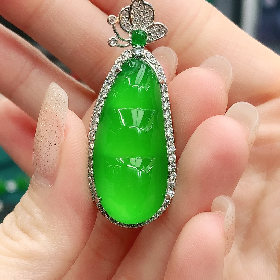 银S925镶嵌吊坠玛瑙/玉髓