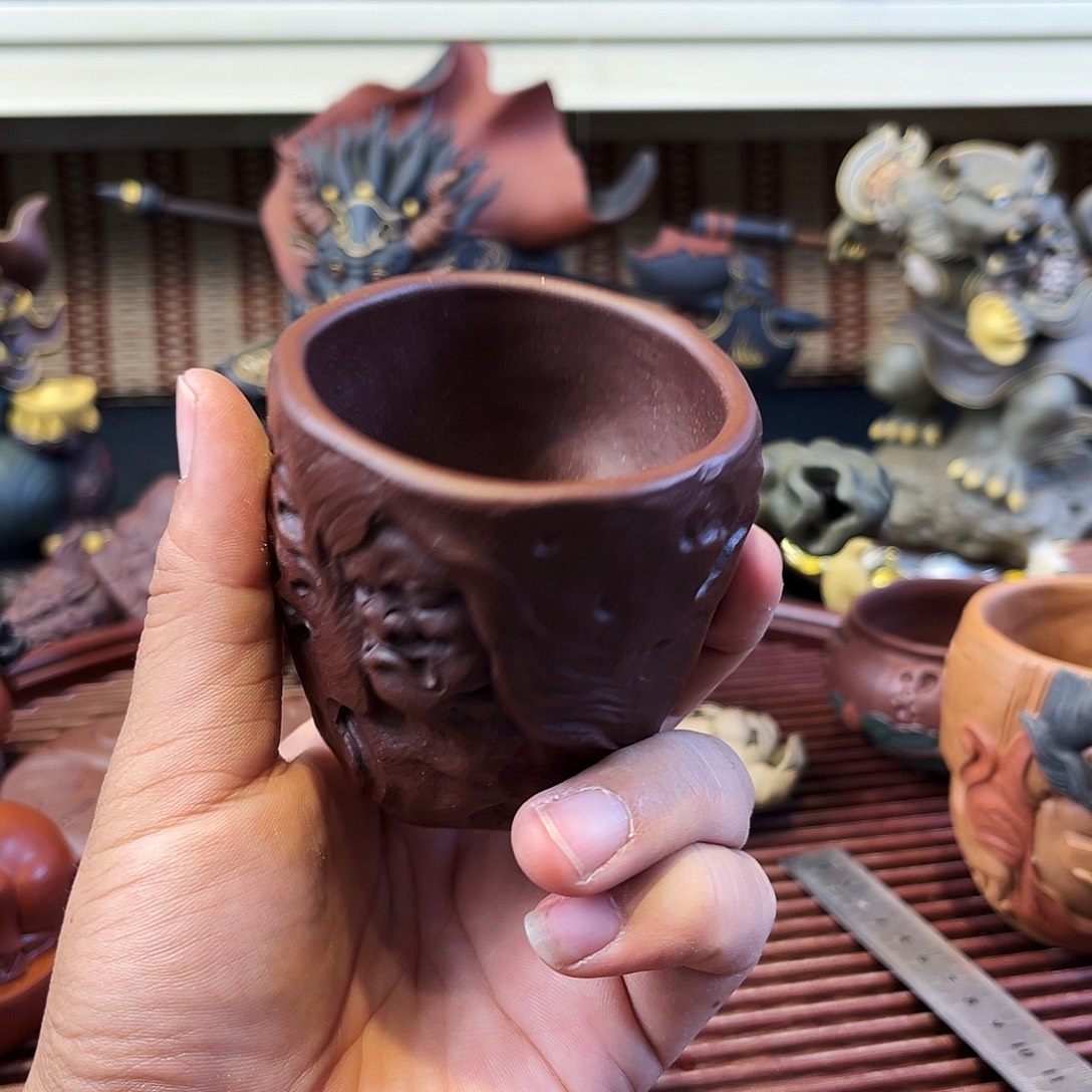 茶杯紫砂高端紫砂公道杯微瑕