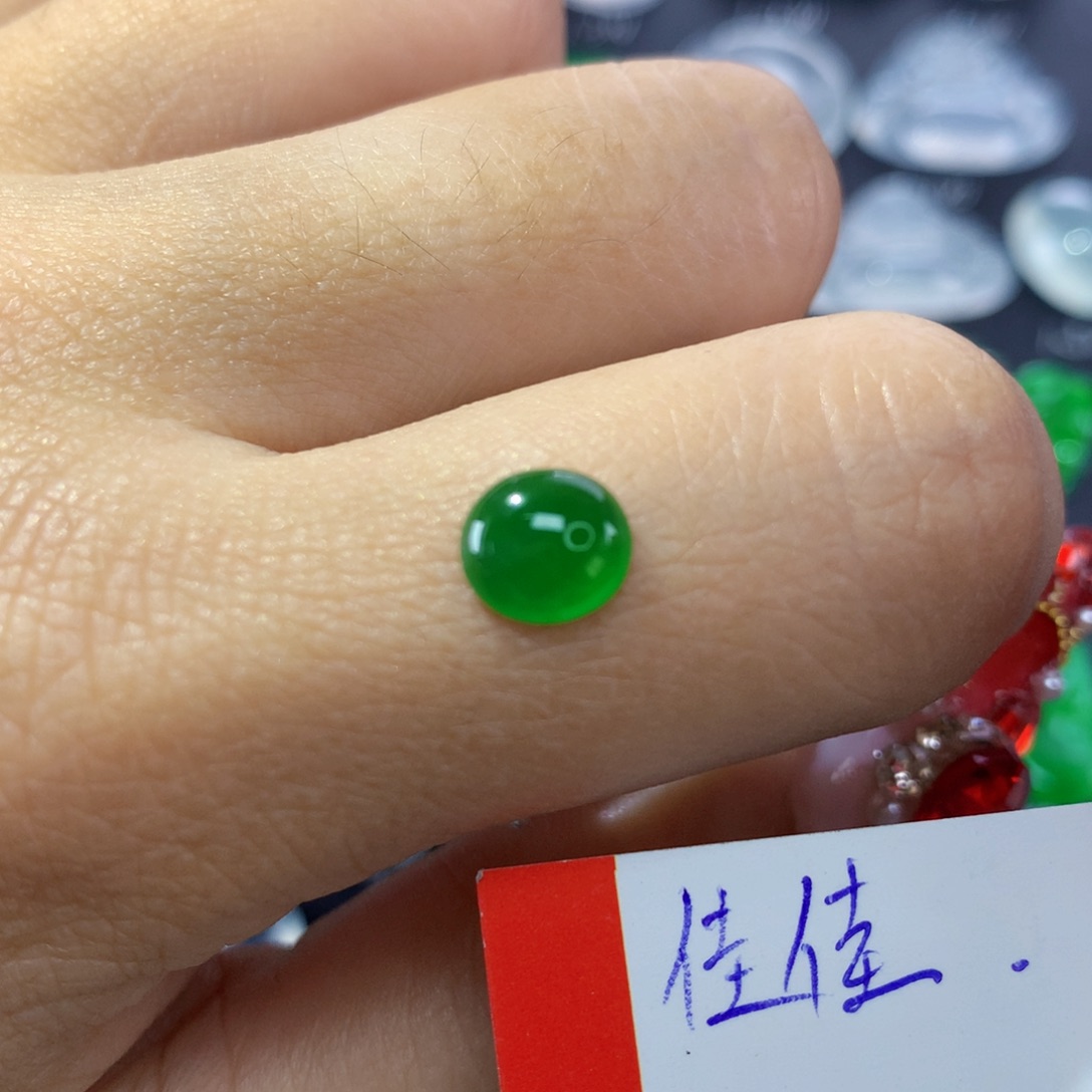 翡翠颈饰未镶嵌纯天然缅甸A货翡翠