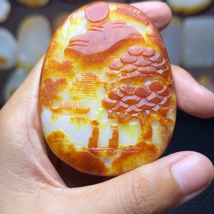 和田玉未镶嵌颈饰