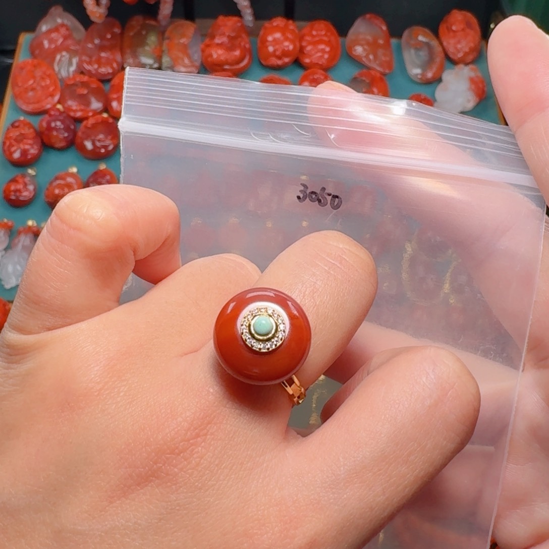 南红玛瑙南红银S925镶嵌