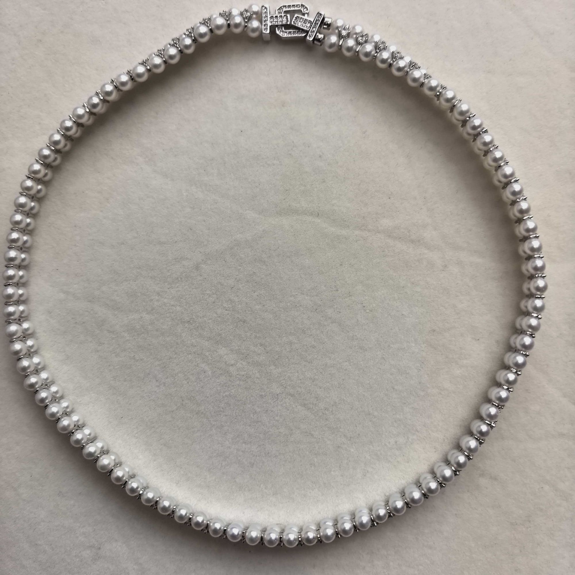 双层淡水AK无瑕复古手工时尚颈饰仙女项链