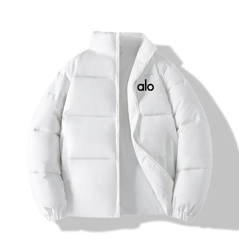 奥莱正品/alo棉服/休闲加厚保暖情侣面包服立领男士短款韩版百搭