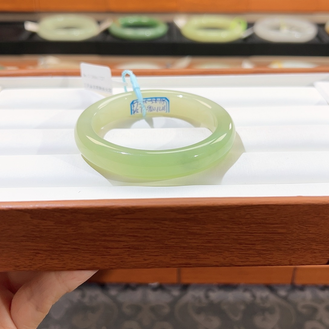 和田玉手镯未镶嵌  【翠青】