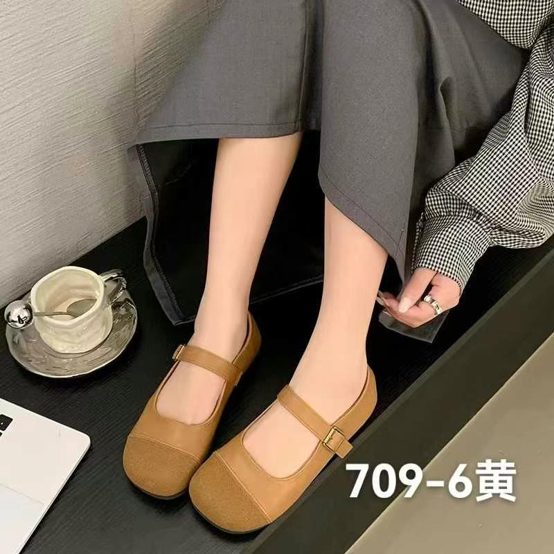 709-6新款平底百搭浅口单鞋女鞋子