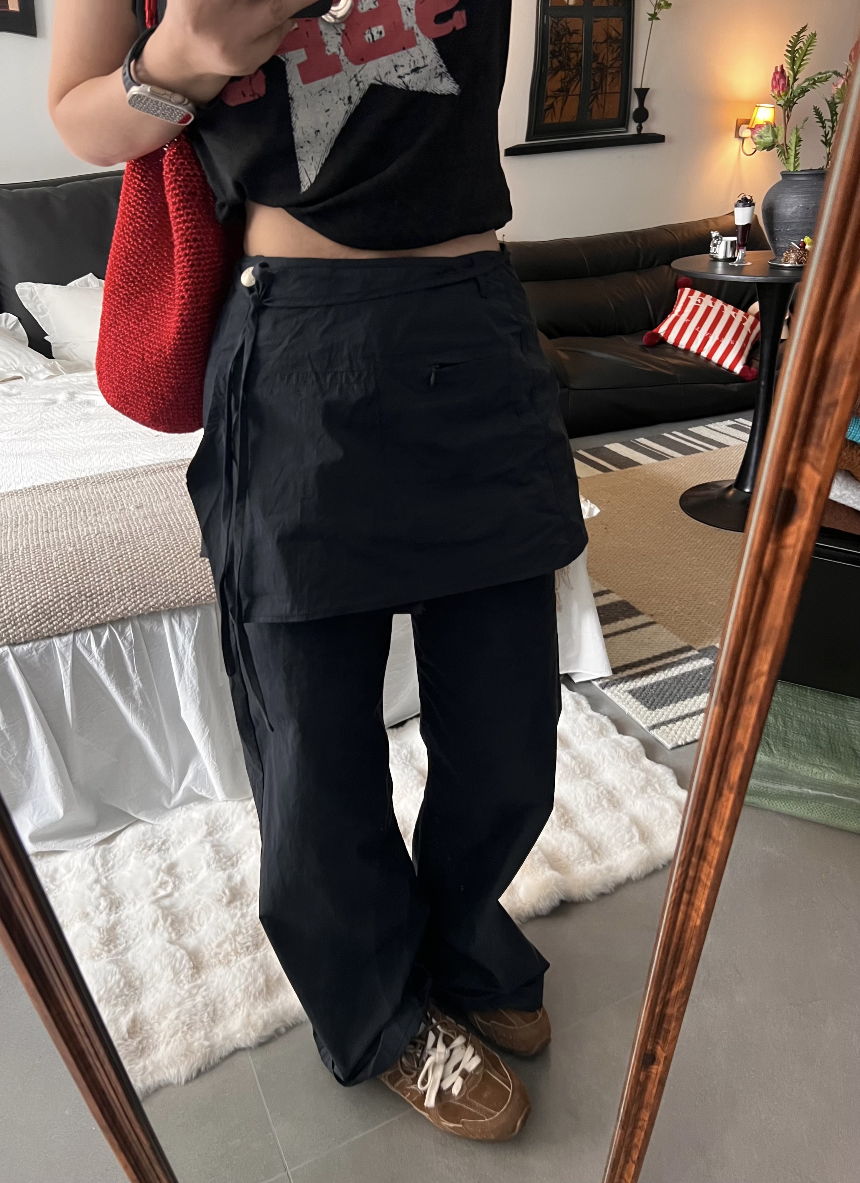 【Miss 程】东大门屁帘工装风休闲裤