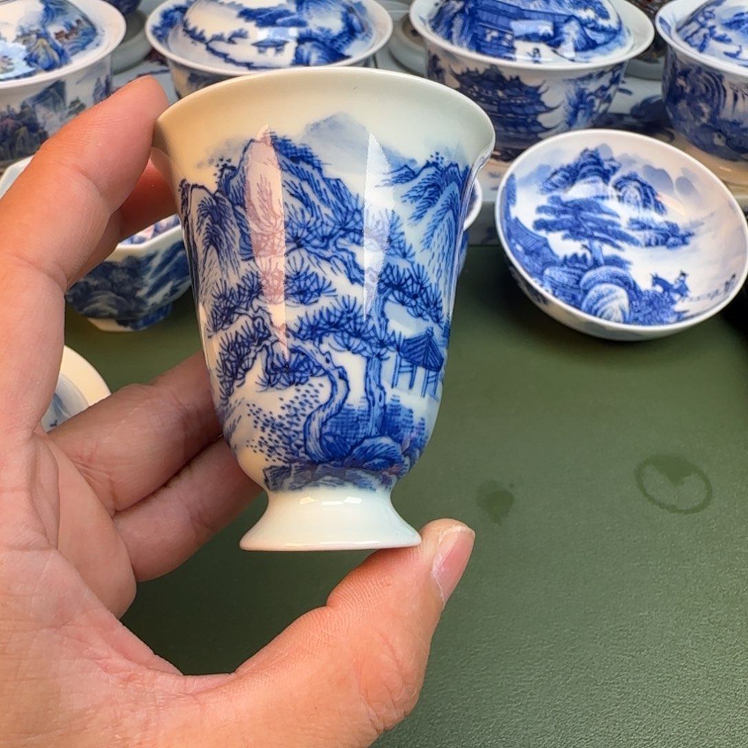 纯手工纯手绘茶具100