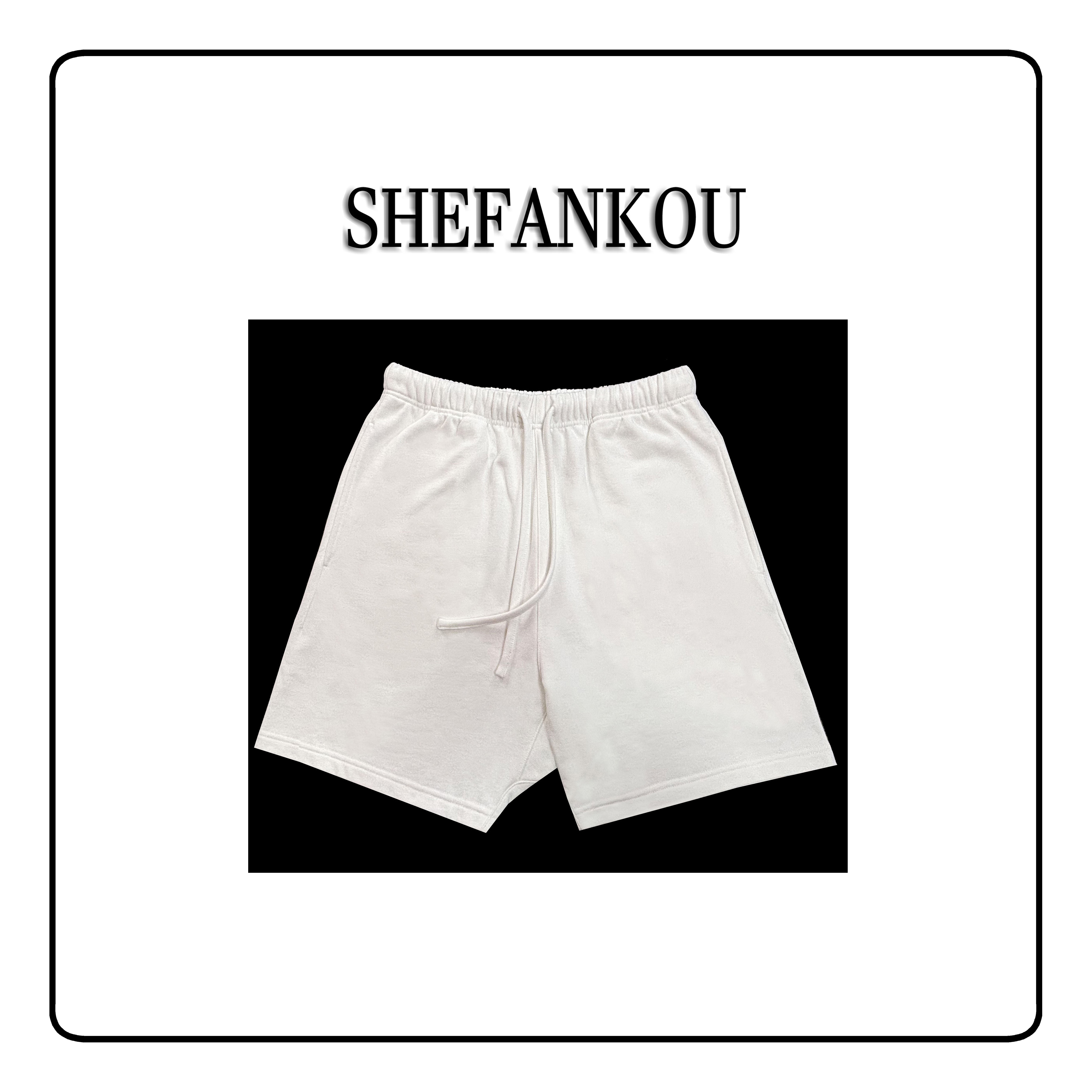 【7号链接-化石鸡骨架短裤】2025夏男女同款纯棉重磅百搭短裤25A051
