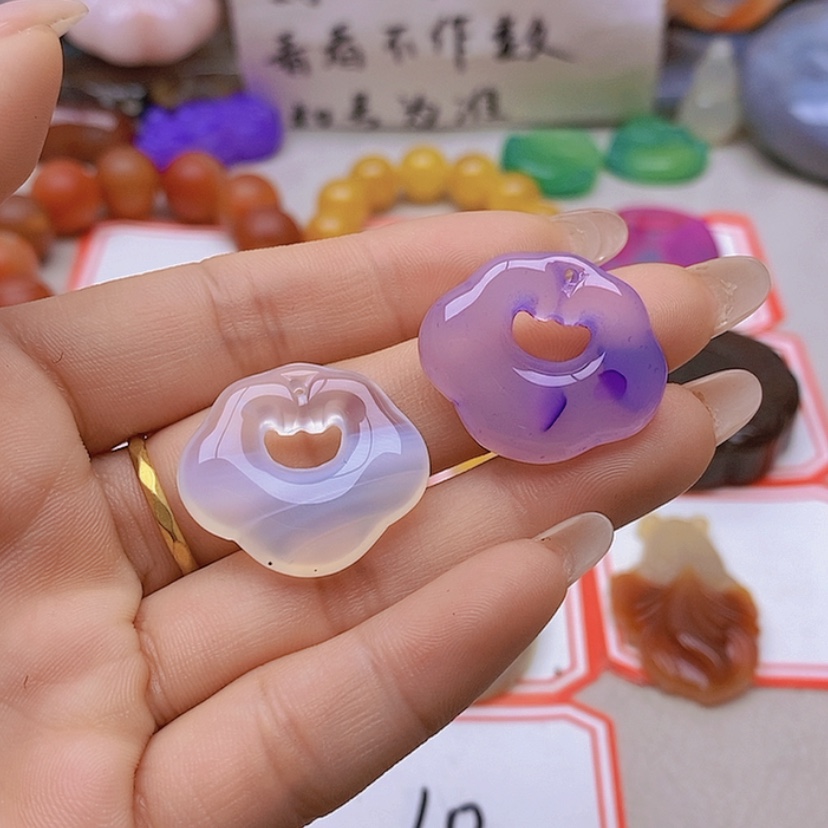 【闪购商品】未镶嵌玛瑙/玉髓珠宝半成品浮**士