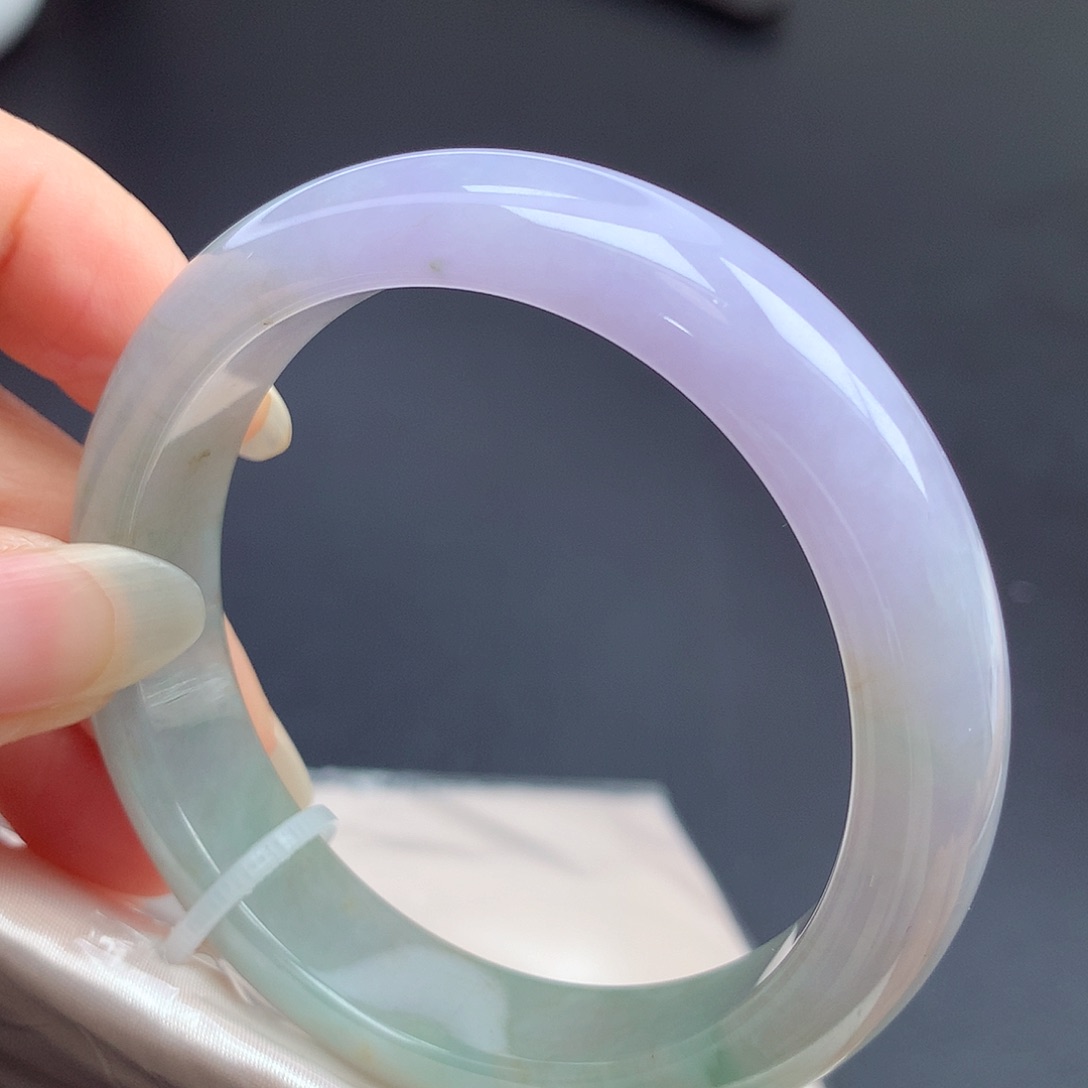 翡翠未镶嵌手镯53.4圈口