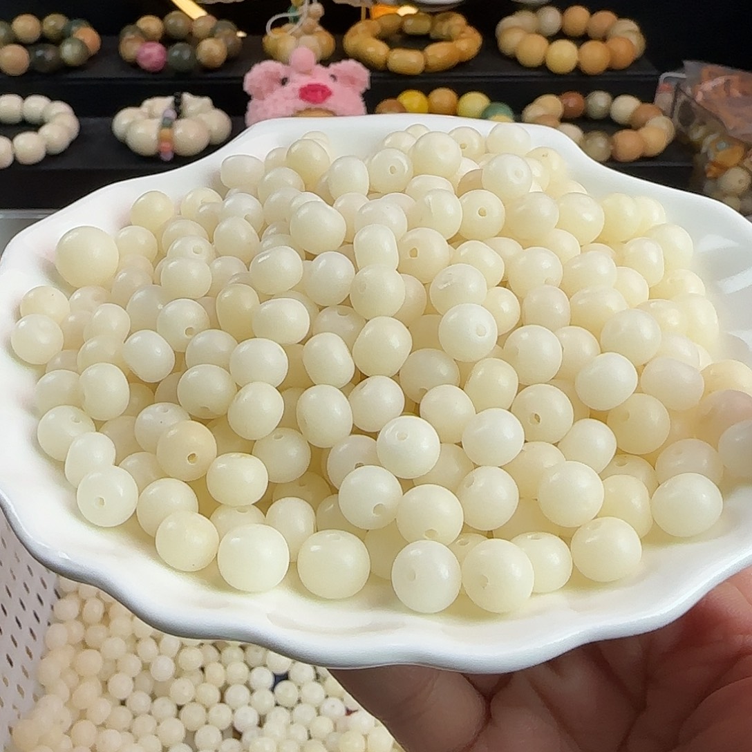 手串菩提根/象牙果微瑕卡9/10白苹果500颗