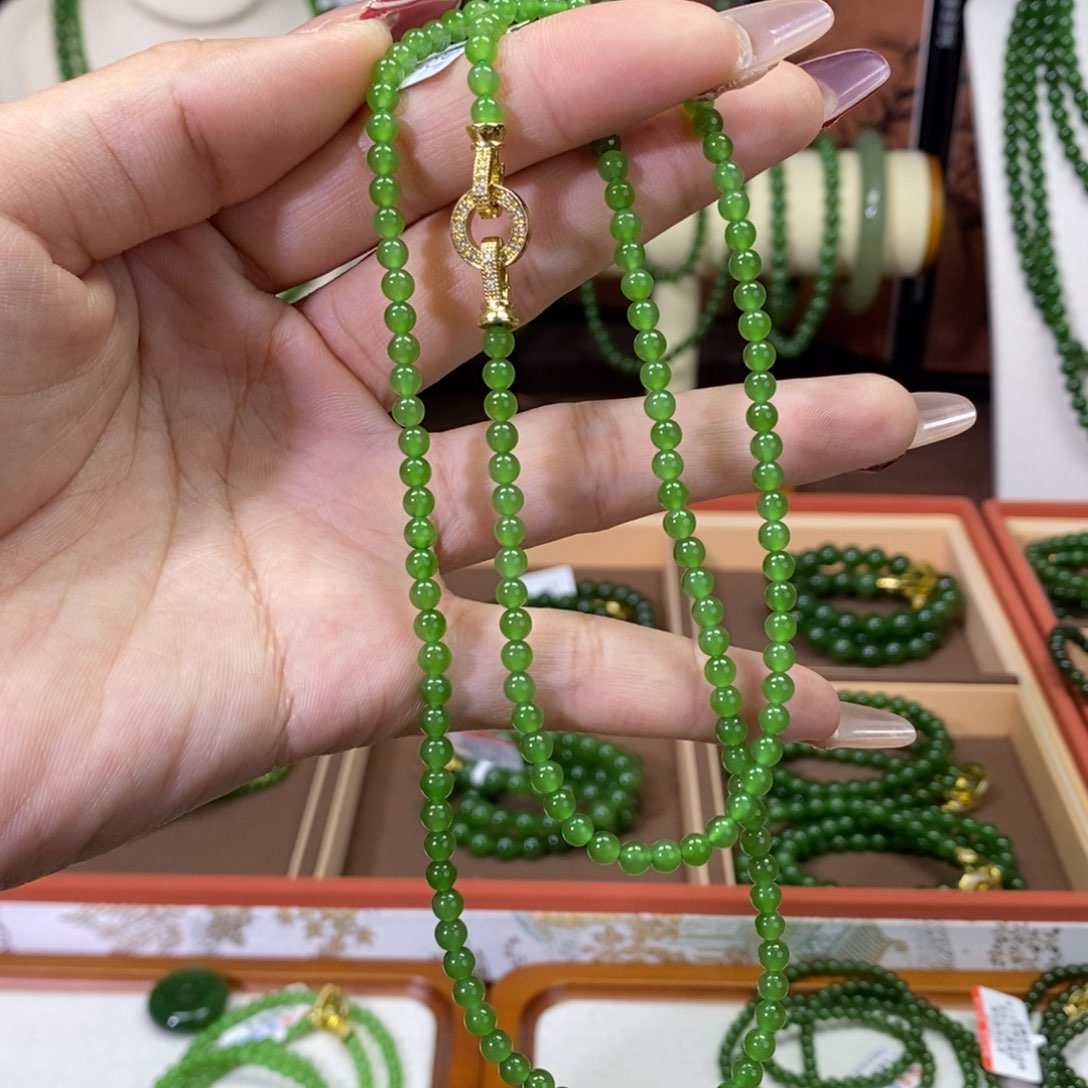 和田玉（碧玉）颈饰未镶嵌阳4