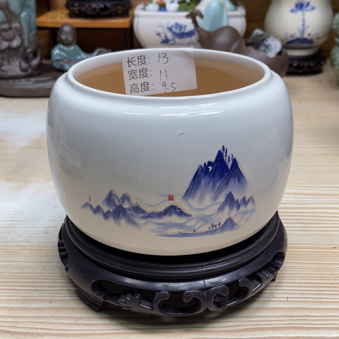 瓷片陶瓷花盆陶瓷艺术